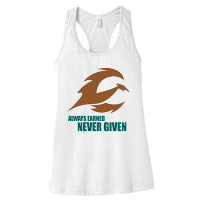 Always Earned Racerback Tank (grey, white, black) Thumbnail