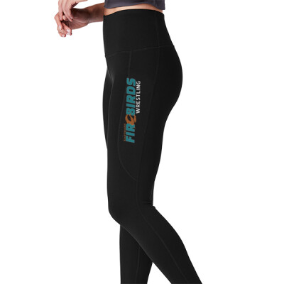 Firebird Logo with optional wrestling text - Ladies High Rise Legging Thumbnail